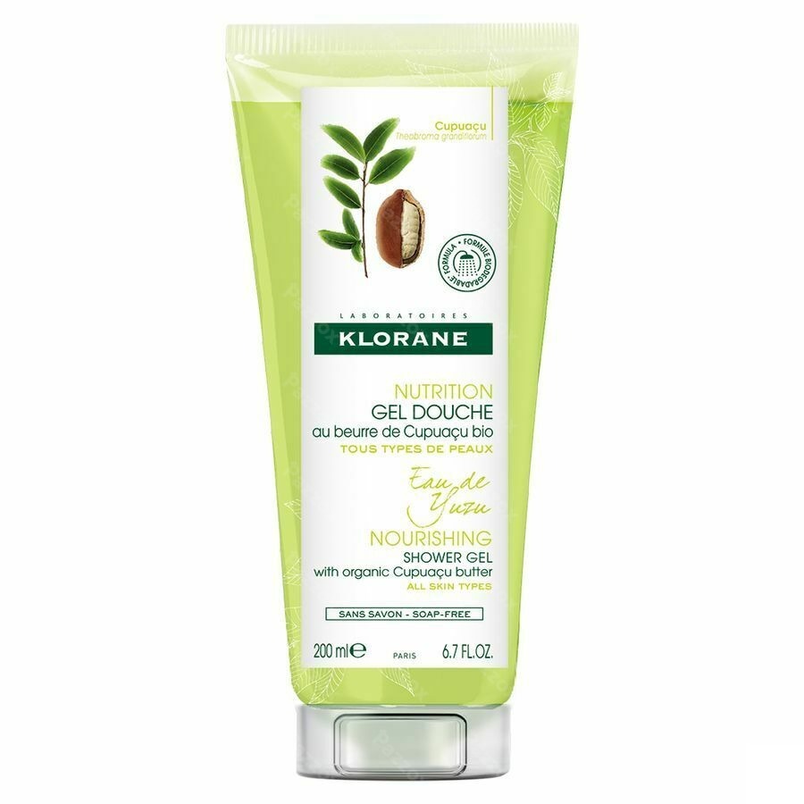 Klorane Corps Gel Douche Eau Yuzu 200ml