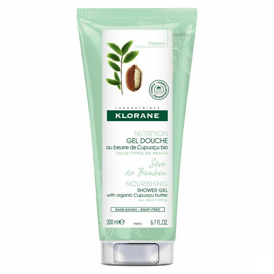 Klorane Lichaam Douchegel Seve Bamboe 200ml
