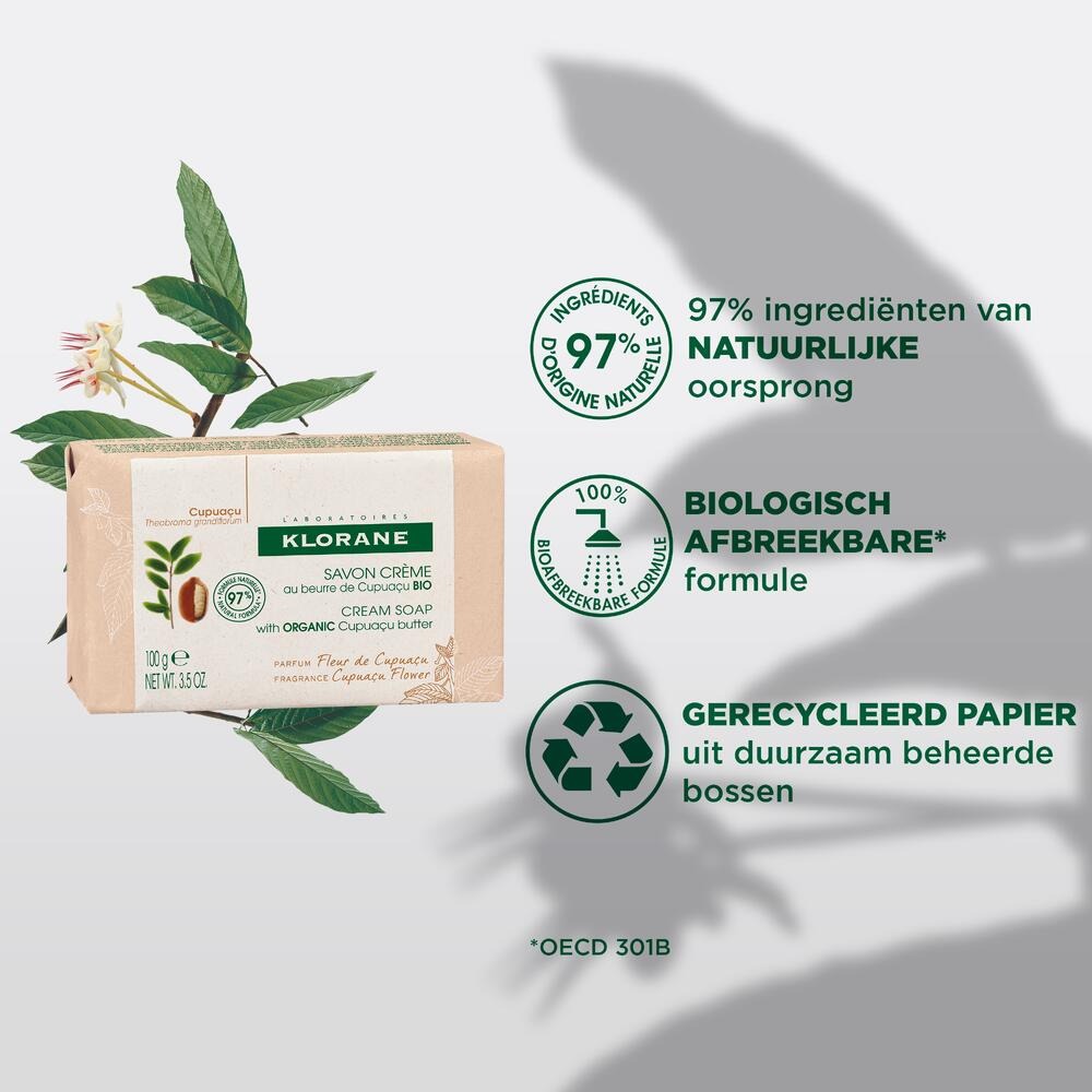 Klorane Lichaam Zeep Cr Cupuacubloem 100g
