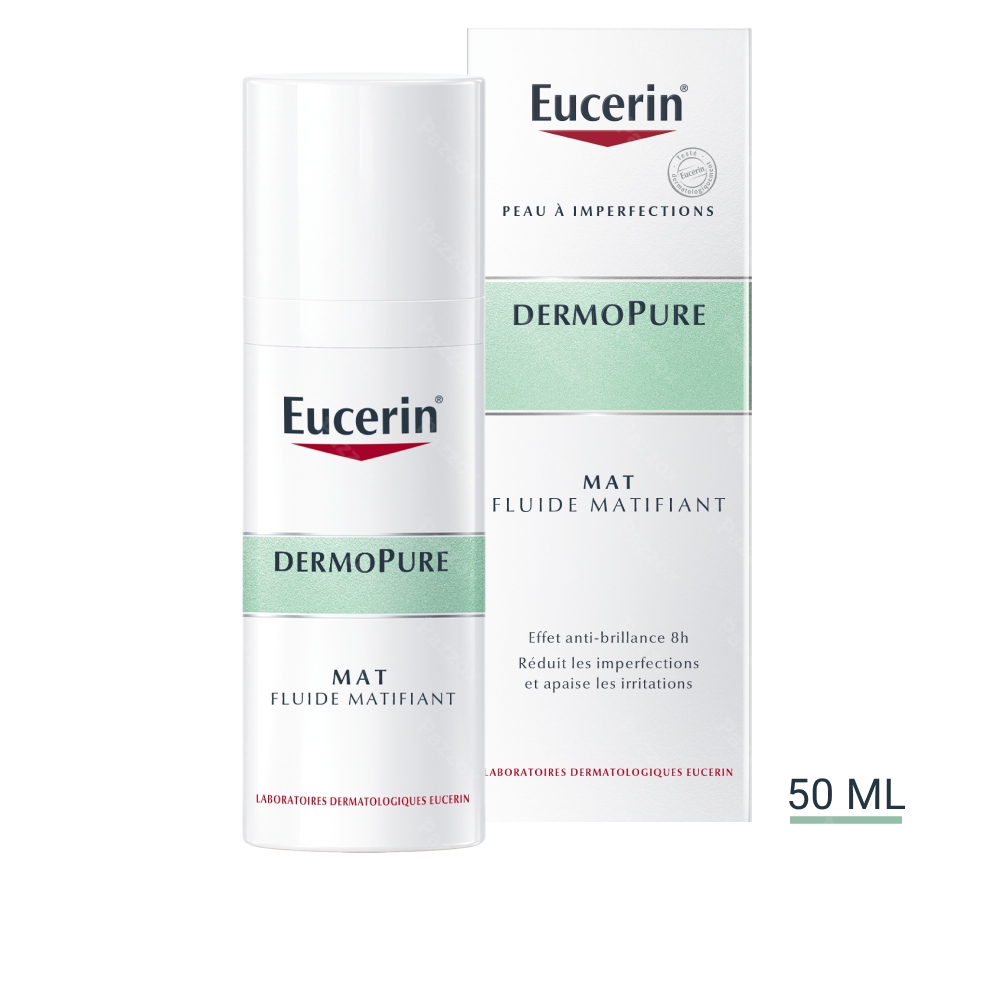 Eucerin Dermopure MAT Fluide Matifiant Acné Peau à Imperfections 50ml