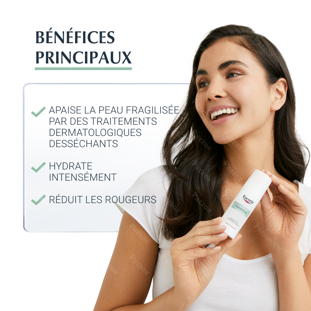 Eucerin Dermopure HYDRA Crème Compensatrice Apaisante Acne Peau à Imperfections 50ml 