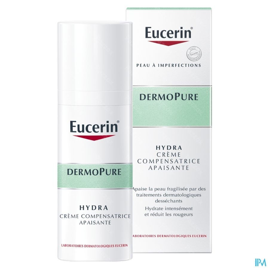 Eucerin Dermopure HYDRA Crème Compensatrice Apaisante Acne Peau à Imperfections 50ml 