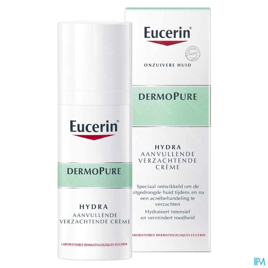 Eucerin Dermopure HYDRA Aanvullende Verzachtende Crème Acne Onzuivere Huid 50ml