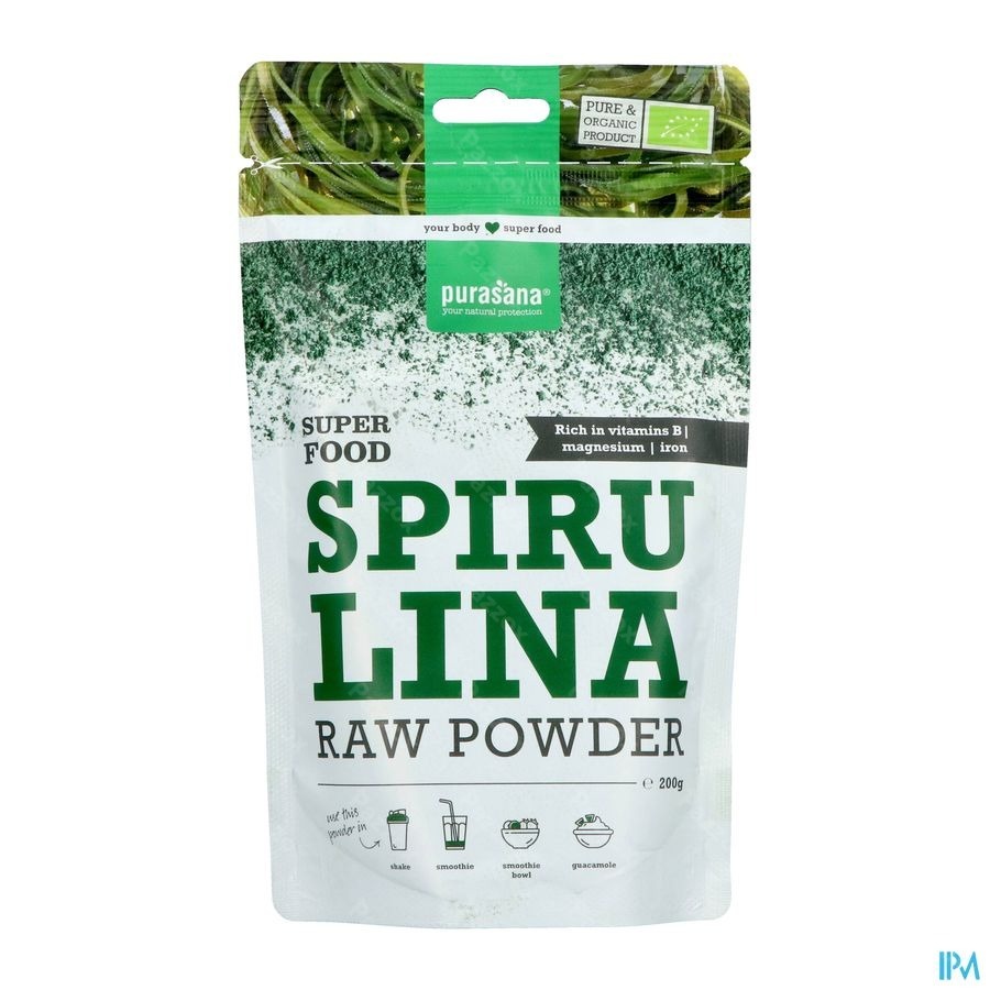 Purasana Poudre De Spiruline 200g Be-bio-02