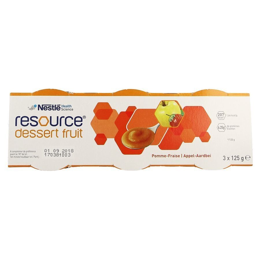 Resource Dessert Fruit App.-aardb. 3x125g 12332829