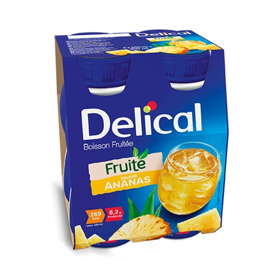 Delical Boisson Fruitee Ananas 4x200ml