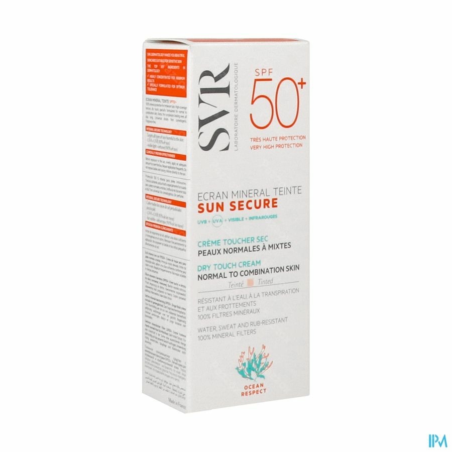 SVR Sun Secure Minerale Getinte Zonnecrème SPF50+ 60ml