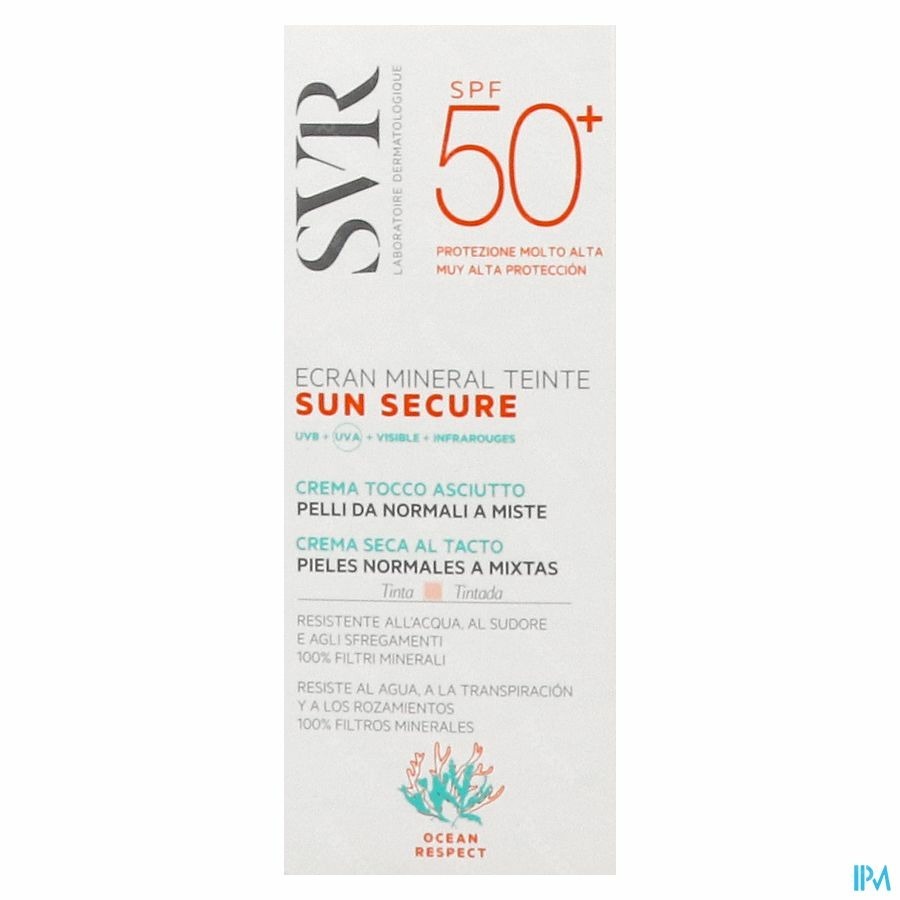 SVR Sun Secure Minerale Getinte Zonnecrème SPF50+ 60ml