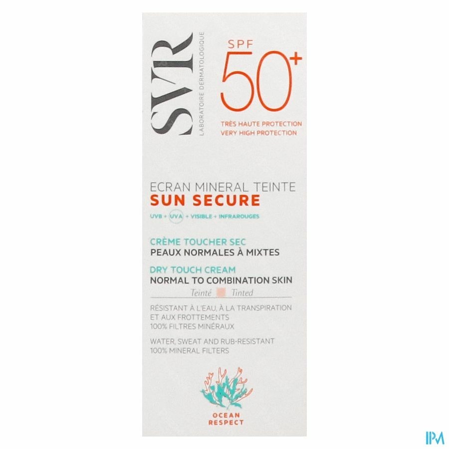 SVR Sun Secure Minerale Getinte Zonnecrème SPF50+ 60ml