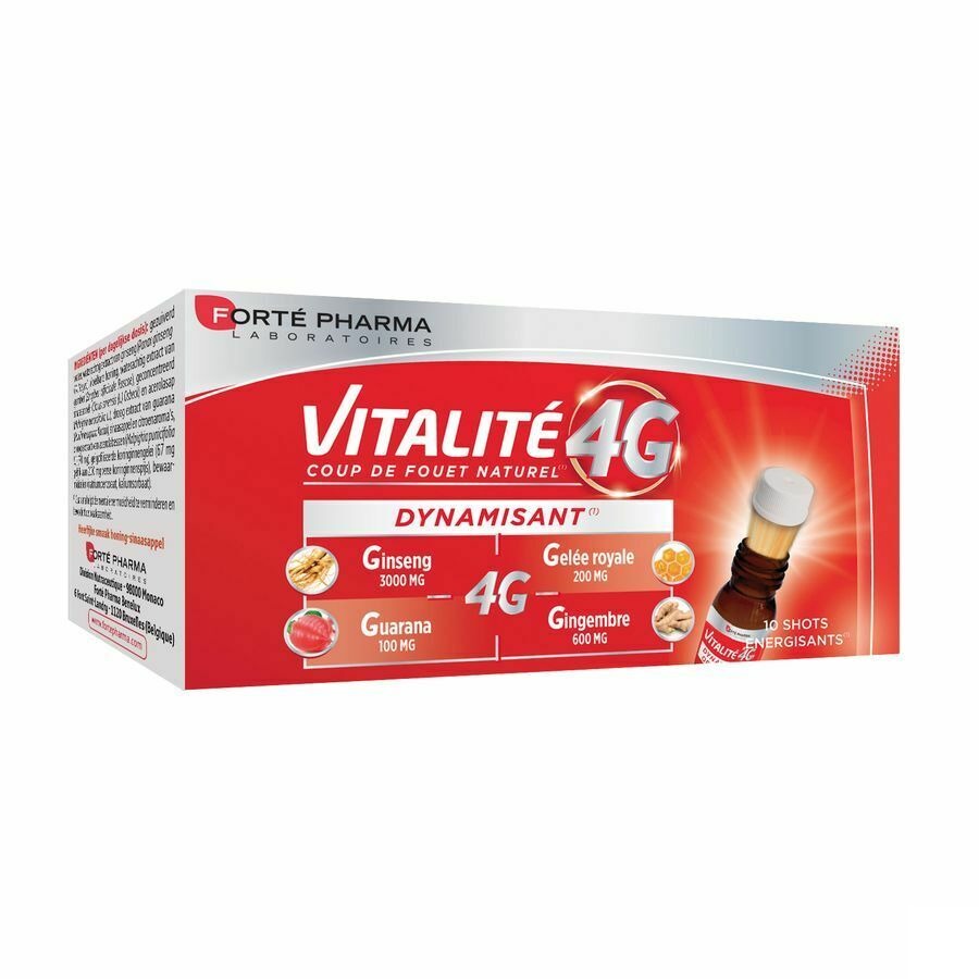 Vitalite 4g Dynamisant Shots Energisants 10