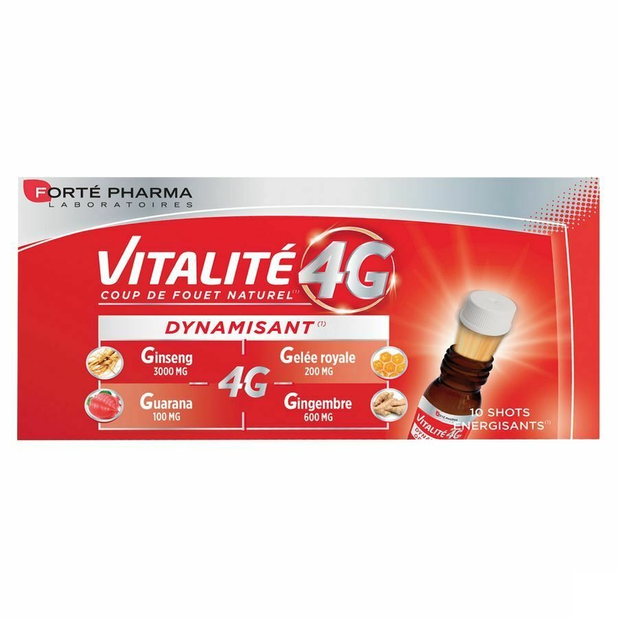 Vitalite 4g Dynamisant Shots Energisants 10