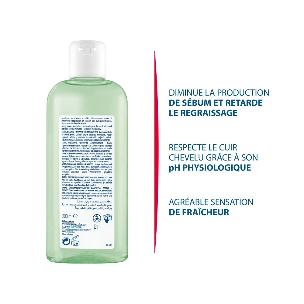 Ducray Sabal Sh Traitant Sebo Regulateur 200ml