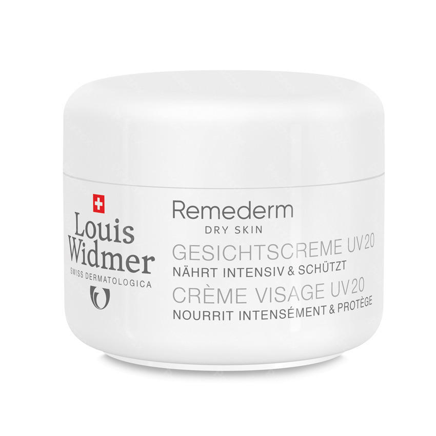 Louis Widmer Remederm Crème Visage UV20 Sans Parfum 50ml