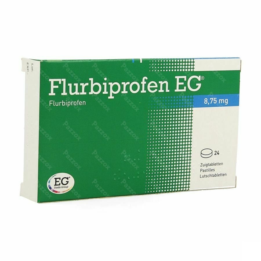Flurbiprofen EG 8,75Mg Pastilles A Sucer 24
