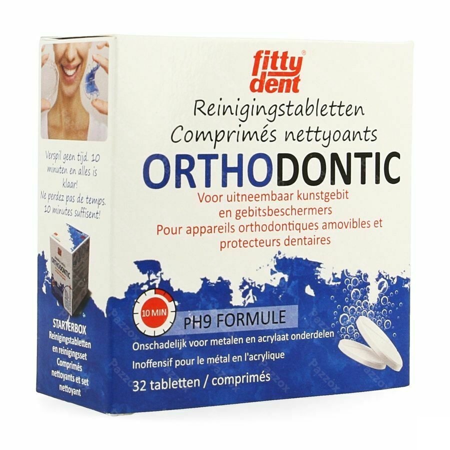 Fittydent Orthodontic Nettoyage Comp Efferv. 32