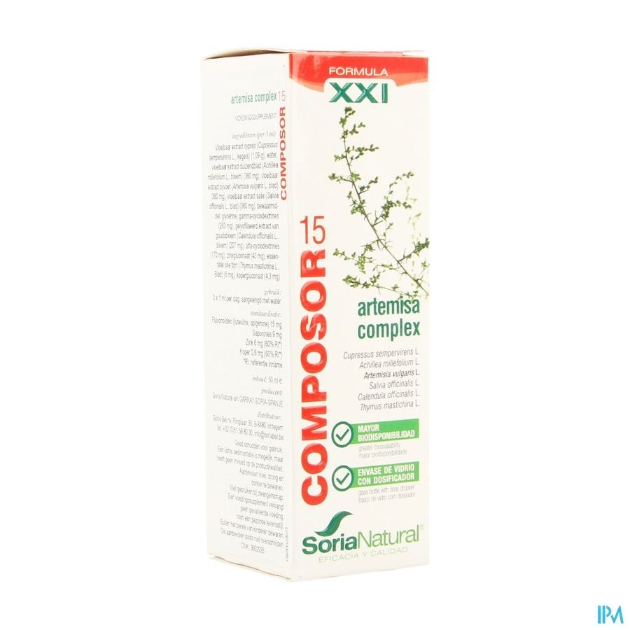 Soria Composor 15 Artemisa Complex Ondersteuning Menstruatie 50 ml