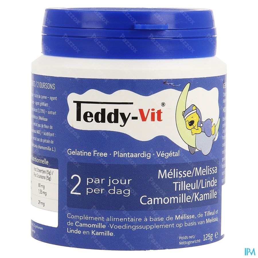 Teddy-Vit Melisse + Tilleur + Camomille Gomme Ours 50