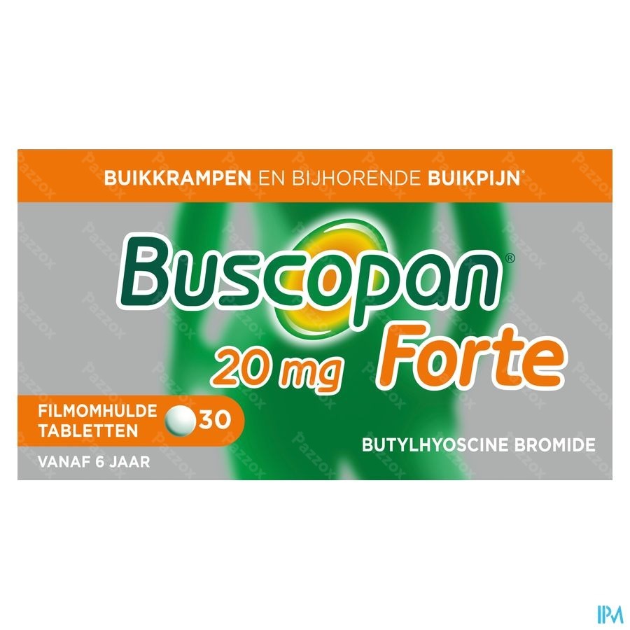 Buscopan Forte 20mg 30 Filmomhulde tabletten
