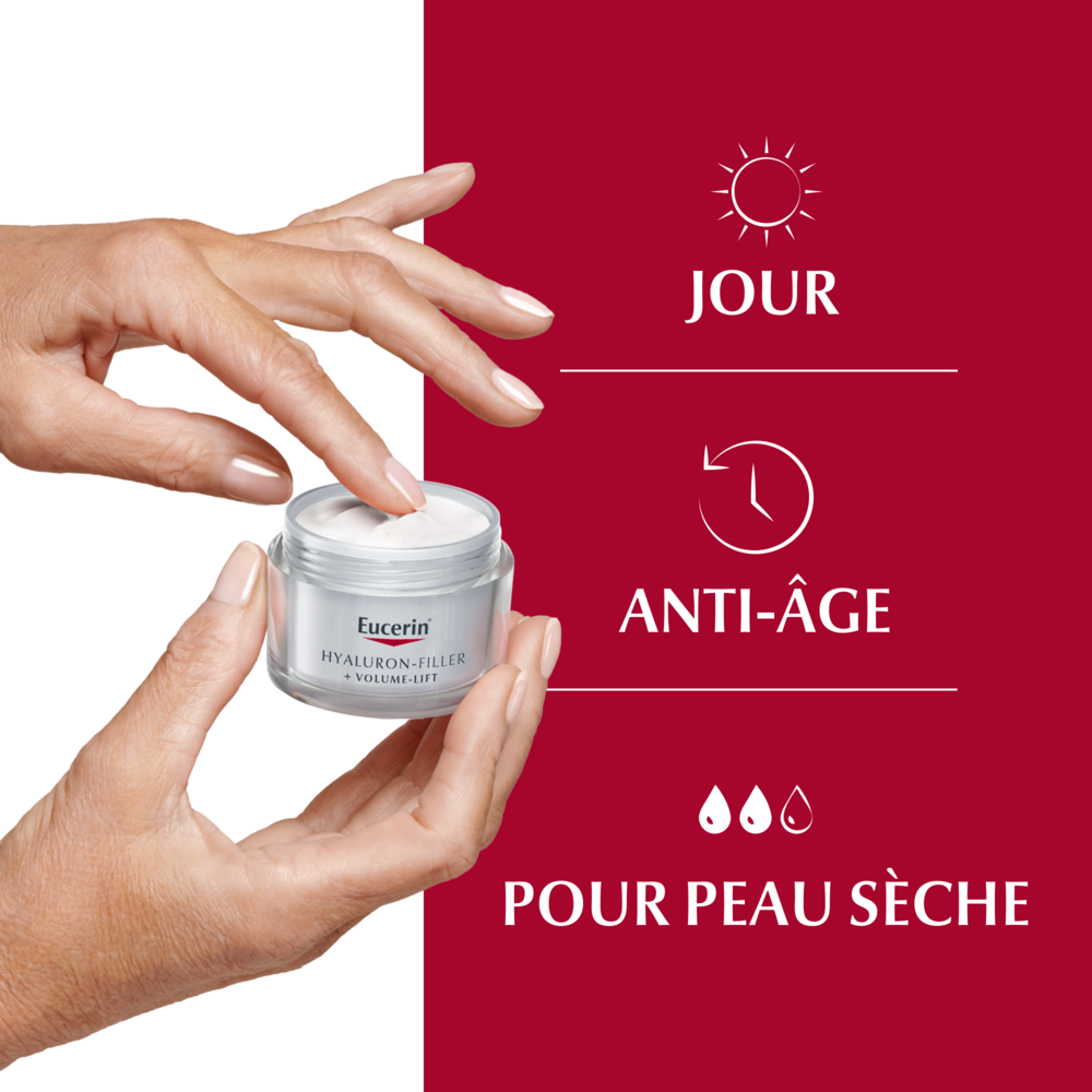 Eucerin Hyaluron-Filler + Volume-lift Crème De Jour SPF 15 Peau Séche 50 Ml