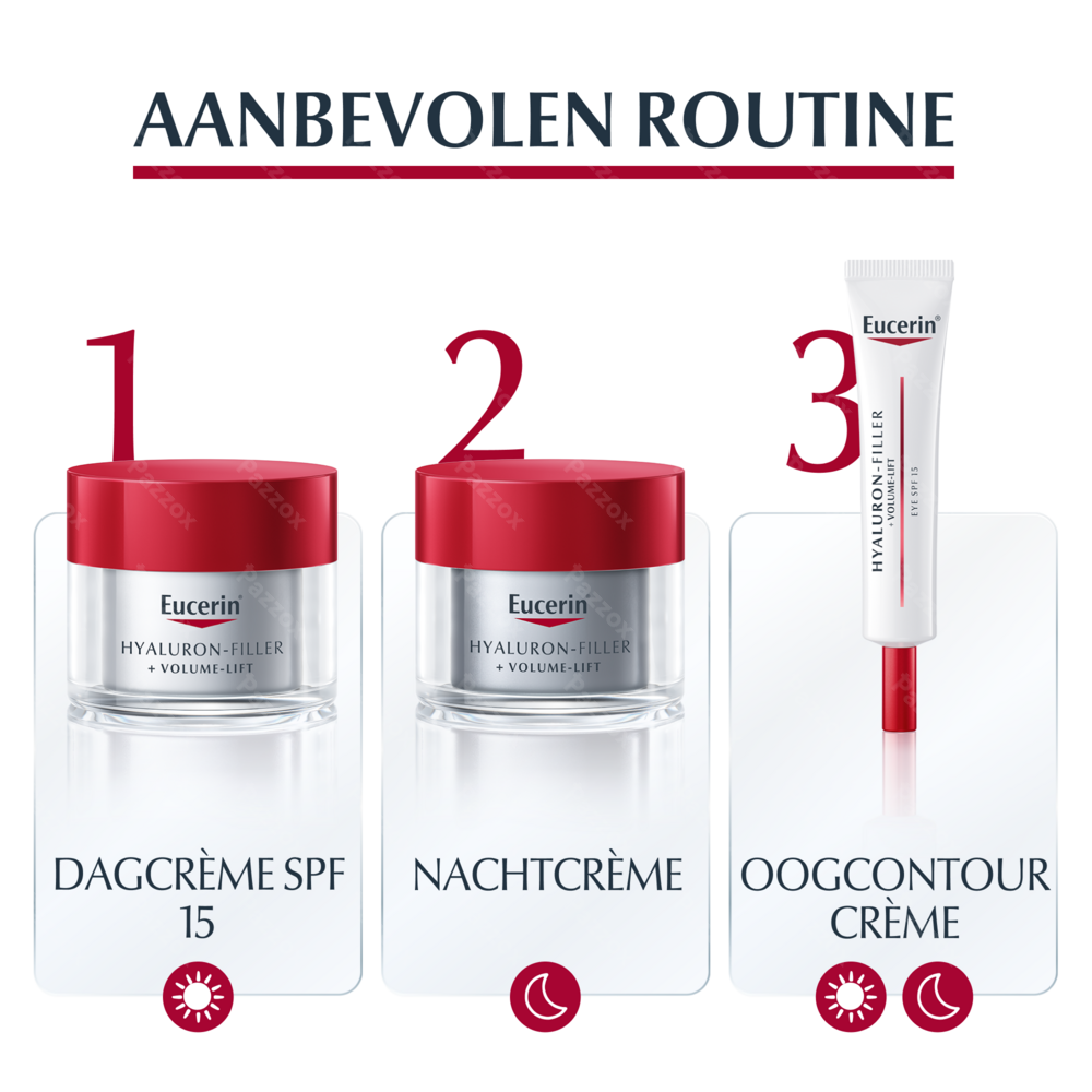 Eucerin Hyaluron-Filler + Volume-Lift Dagcrème Normale tot Gemengde Huid Anti-Age en Rimpels SPF15 50ml