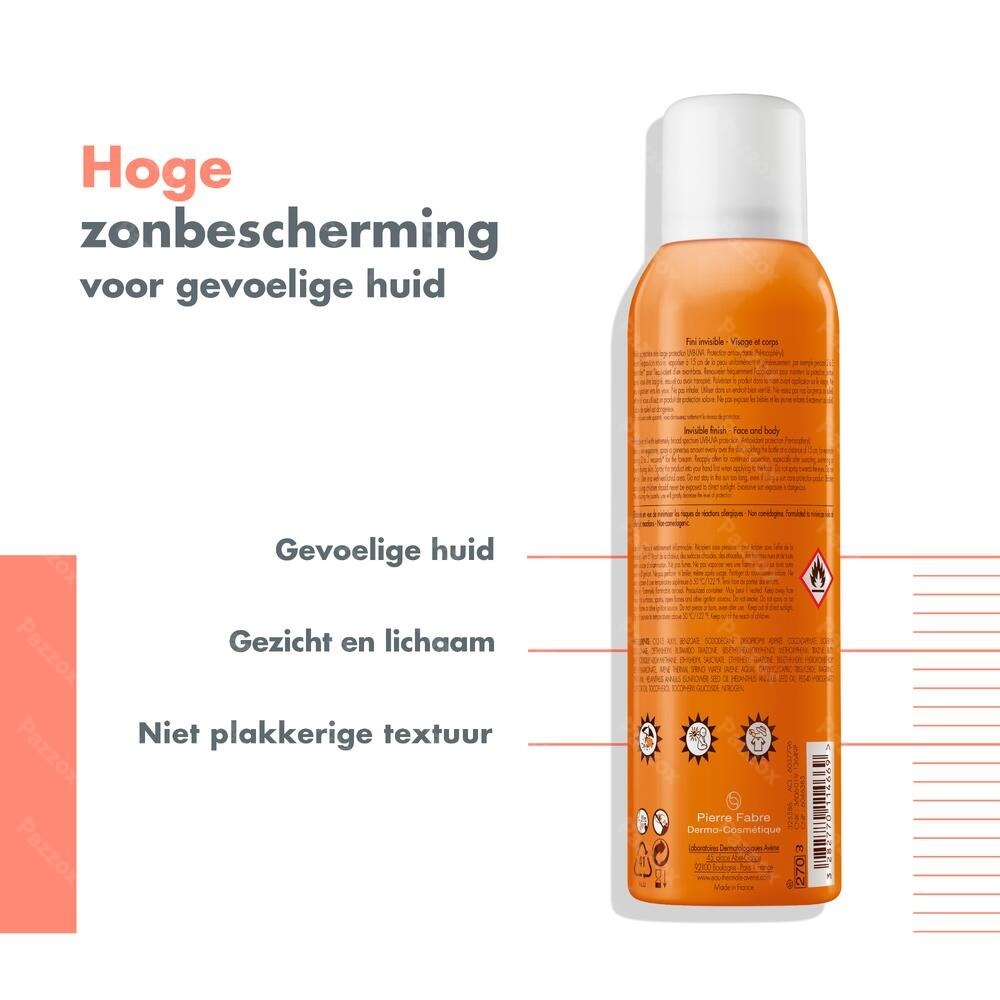 Avène Zonnemist Hoge Bescherming SPF30 150ml