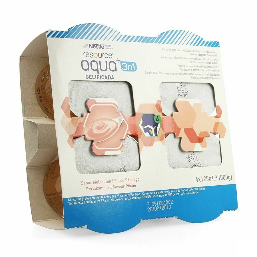 Resource Aqua+ 3 en 1 Peche 4x125g