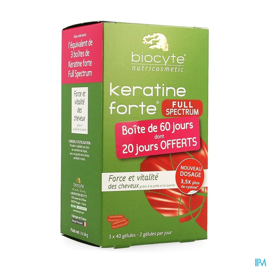 Biocyte Keratine Forte Full Spectrum Caps 120