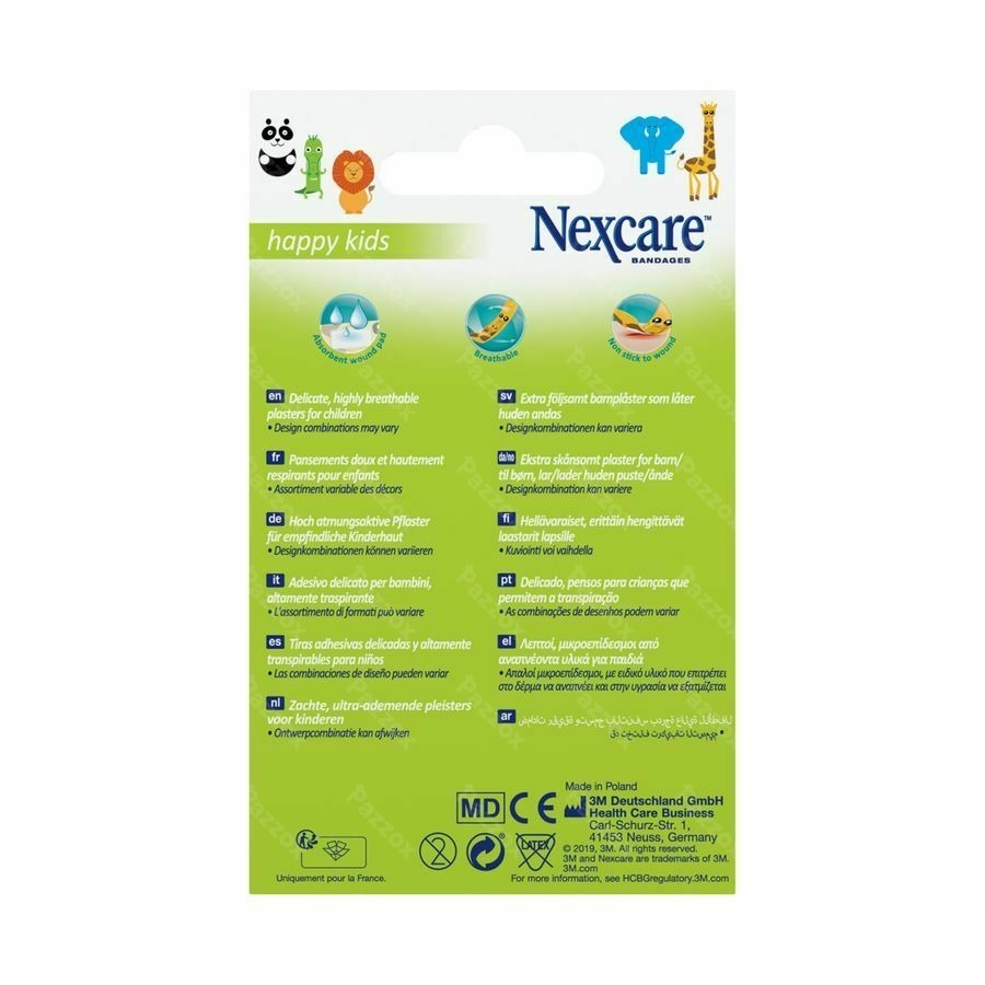 Nexcare 3m Happy Kids Dieren Pleister 20 N0920an