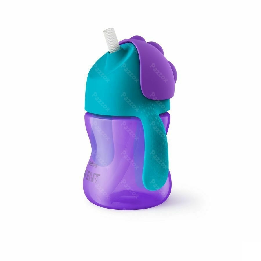 Philips Avent Gobelet Paille Girl Mauve 200ml SCF796/02