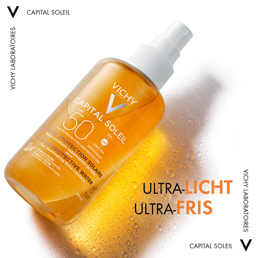 Vichy Capital Soleil Beschermend Water Bruine Teint SPF30 200ml