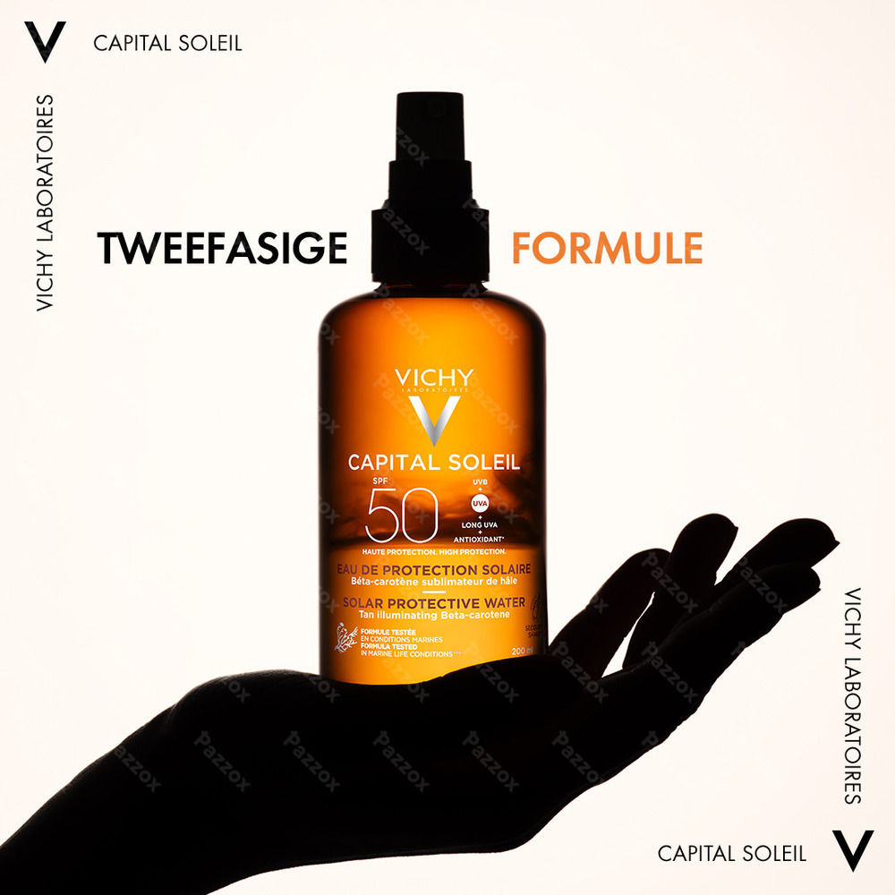 Vichy Capital Soleil Beschermend Water Bruine Teint SPF30 200ml