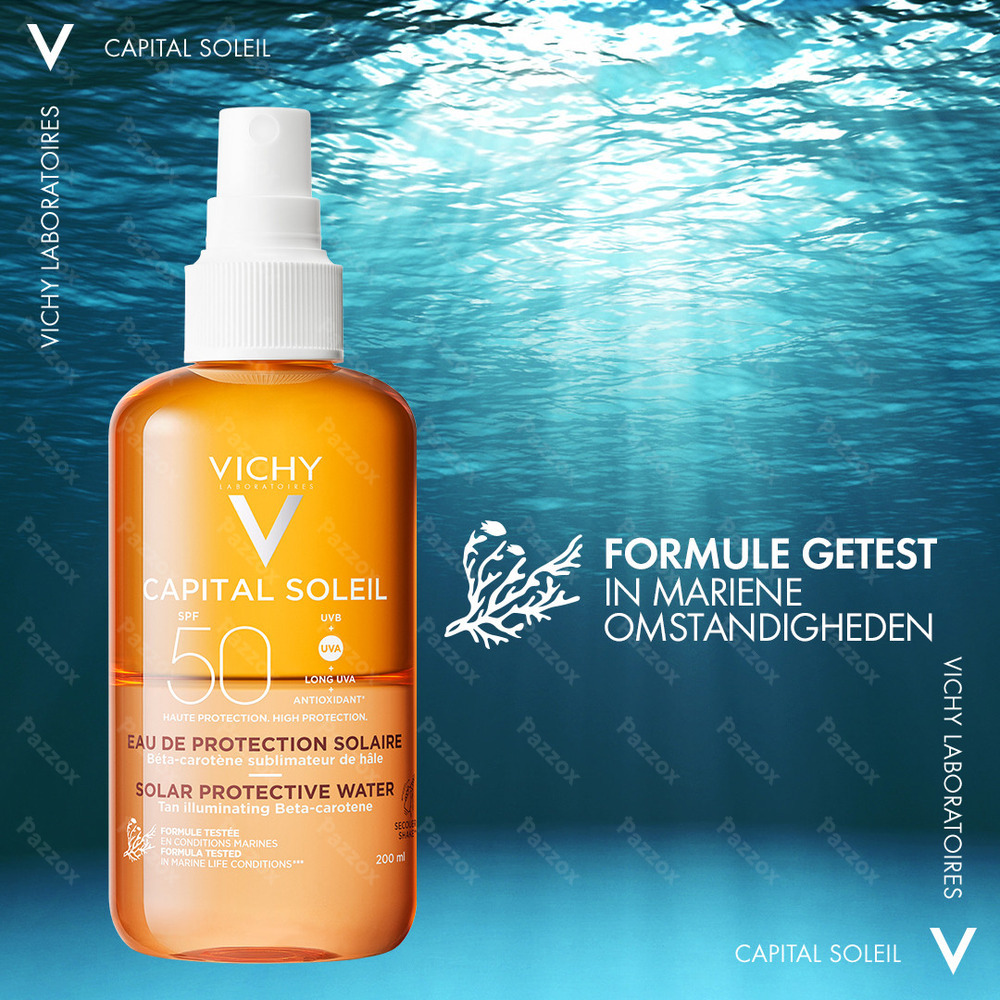 Vichy Capital Soleil Beschermend Water Bruine Teint SPF30 200ml
