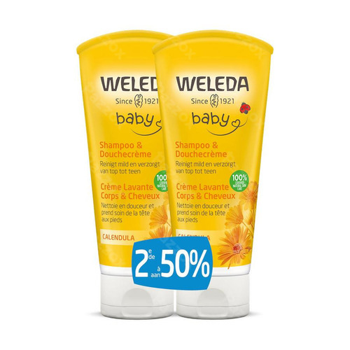 Weleda Baby Shampoo & Douchecrème Duopack 2x200ml kopen Pazzox
