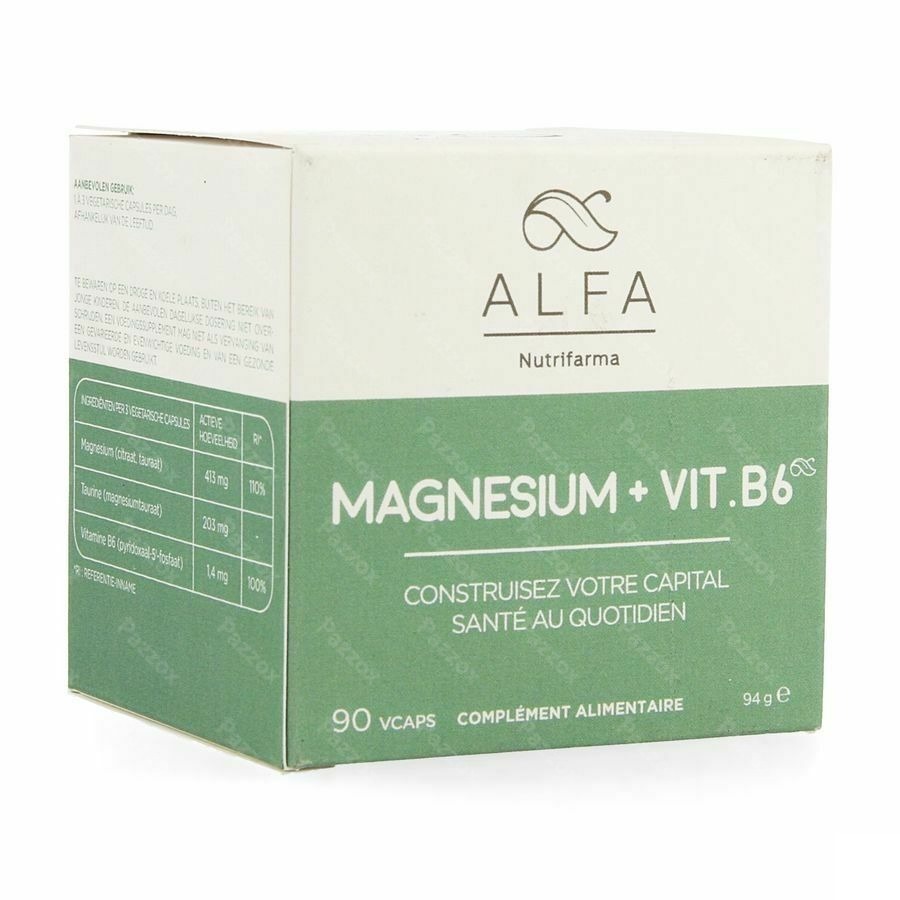Alfa Magnesium + Vit B6 V-caps 90