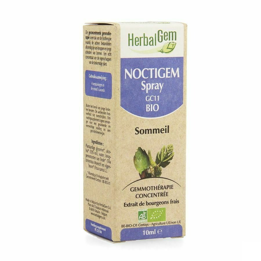 Herbalgem Noctigem Sommeil Spray Bio 10ml