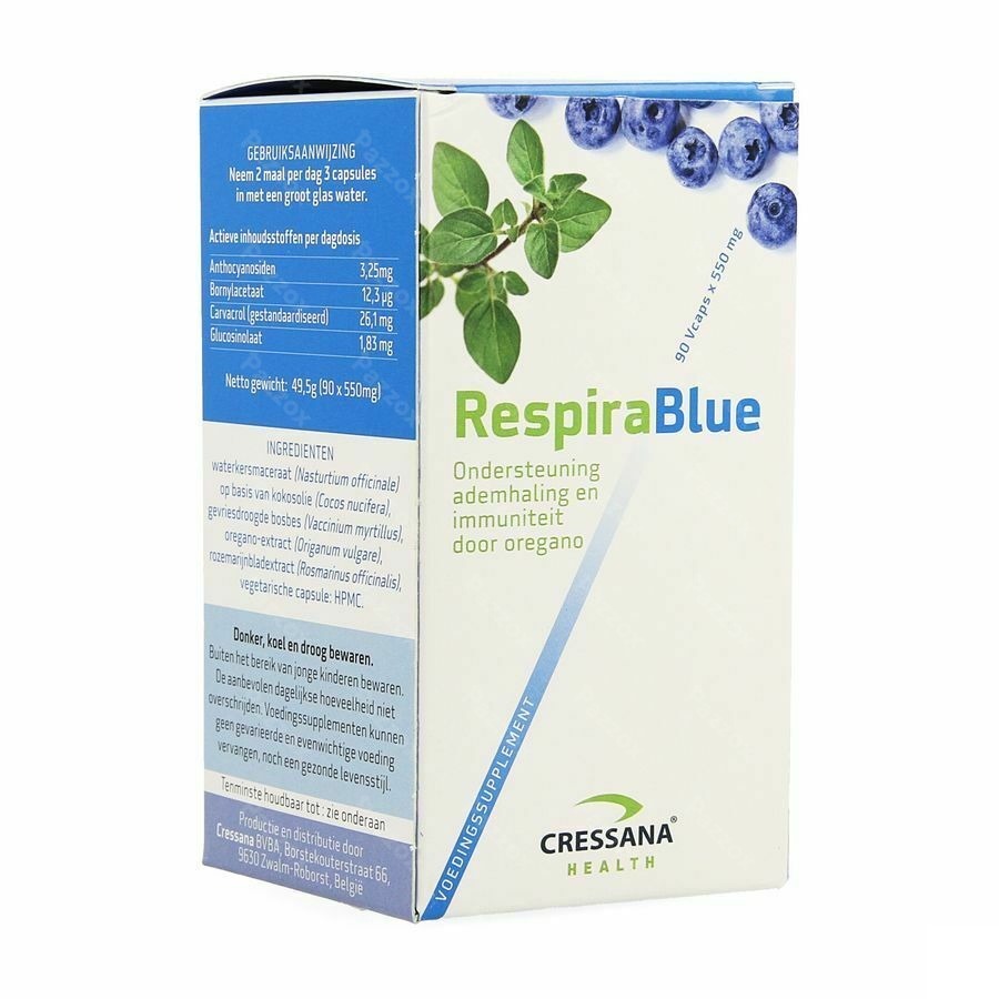 Cressan Respirablue 90x550mg
