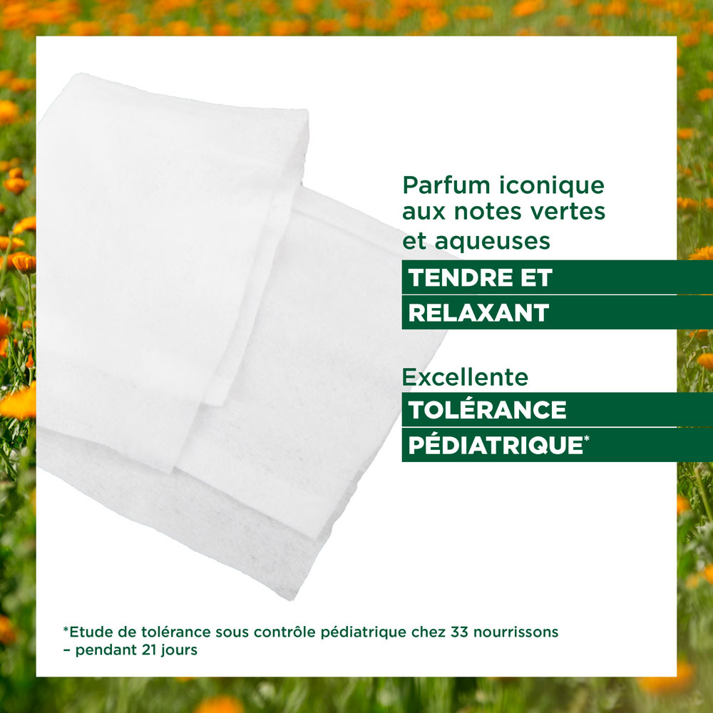 Klorane Bébé Lingettes Nettoyantes 70stuks