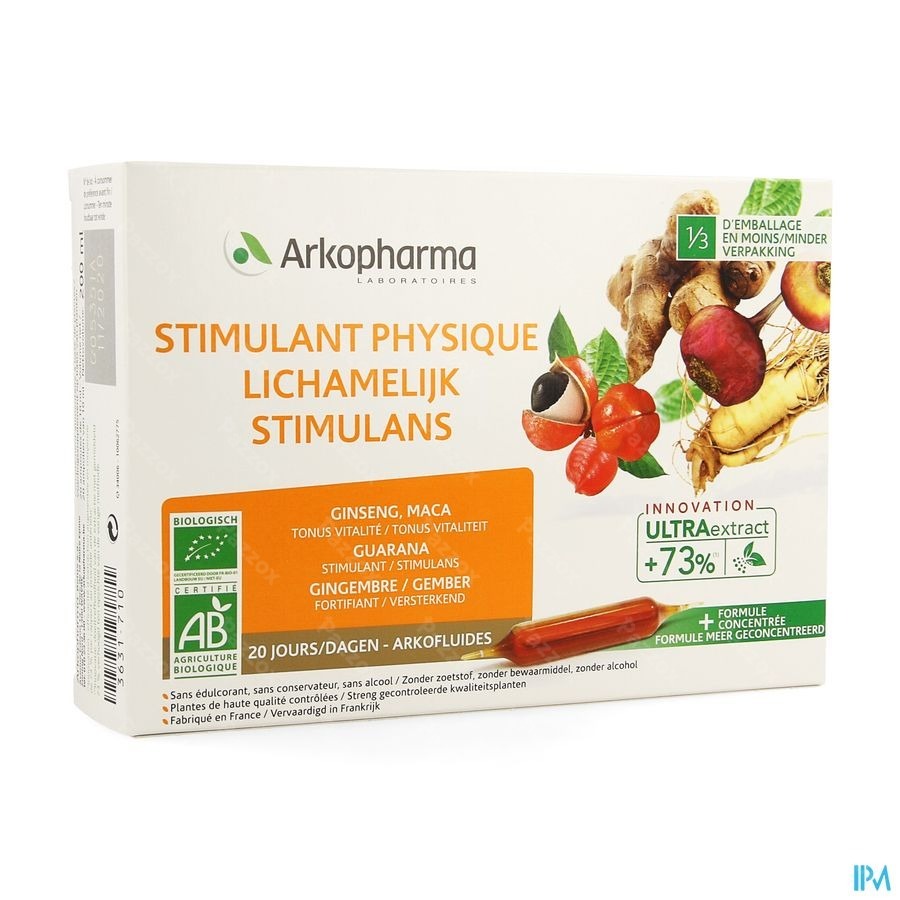 Stimulans Arkofluide 20 Ampulles