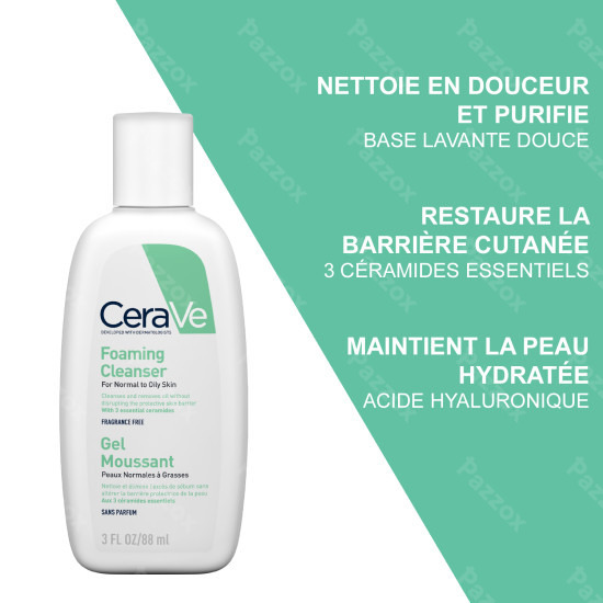 CeraVe Gel Nettoyant Moussant 88ml