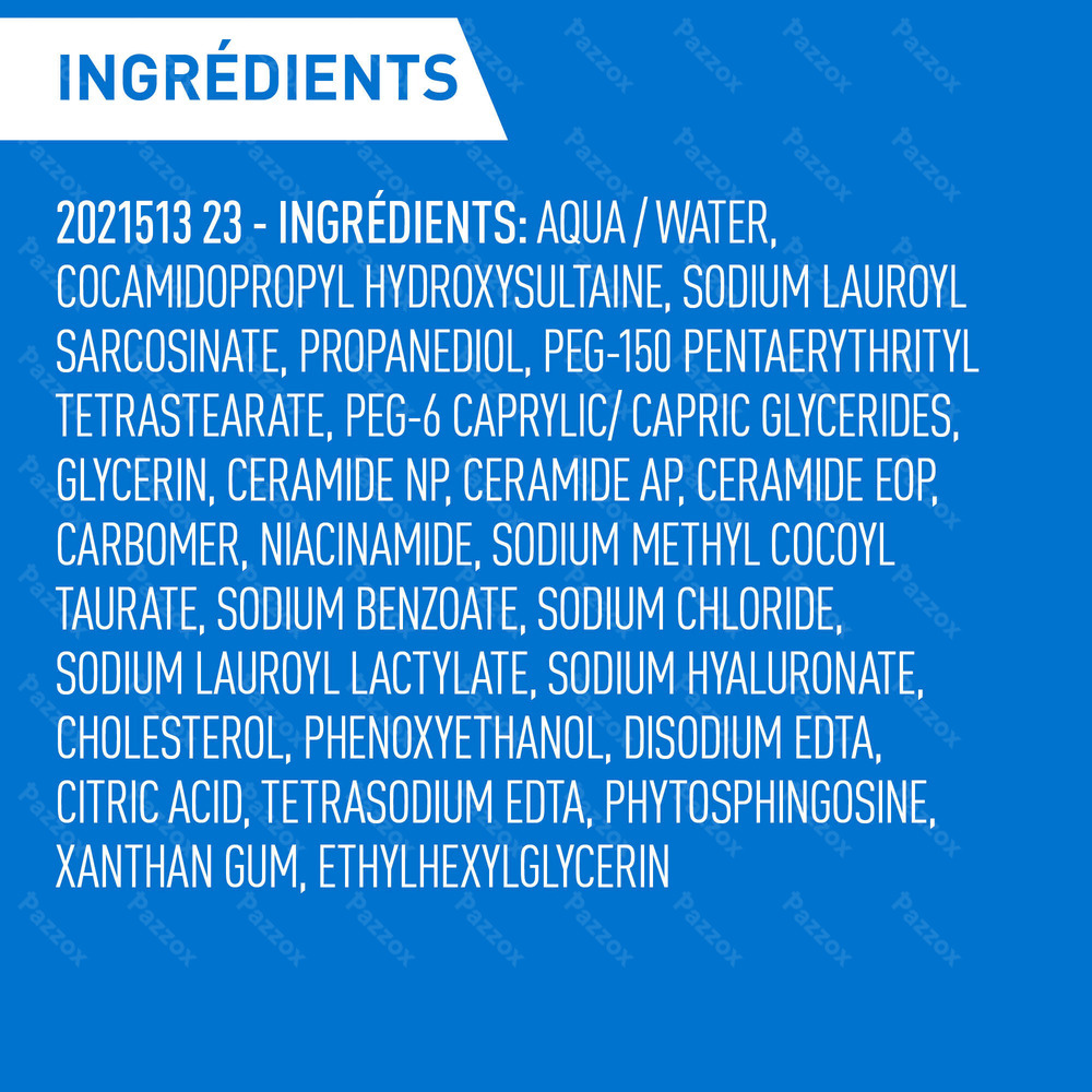 CeraVe Nettoyant Moussant Pompe 1000ml