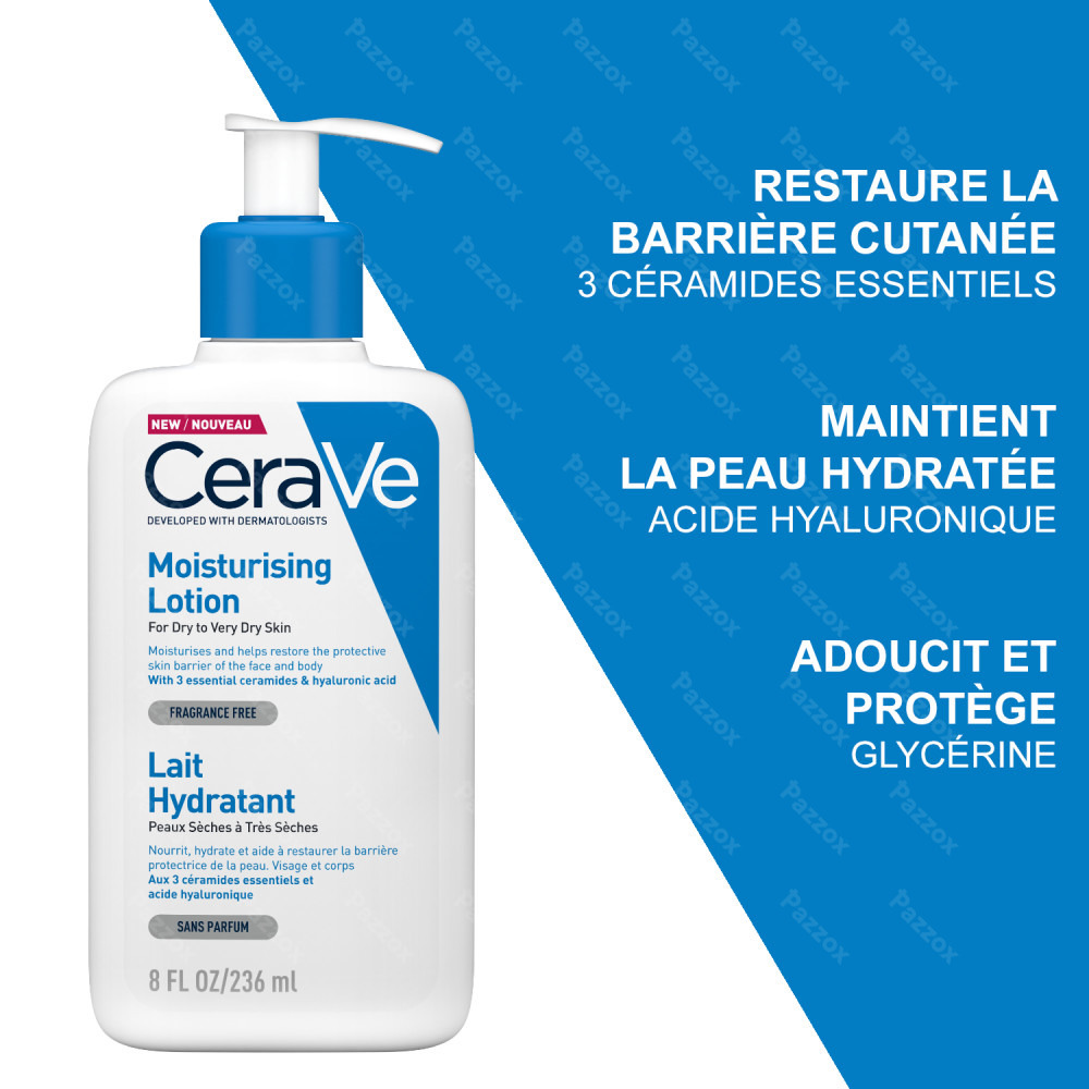 CeraVe Lait Hydratant Peaux Normales à Sèches 236ml