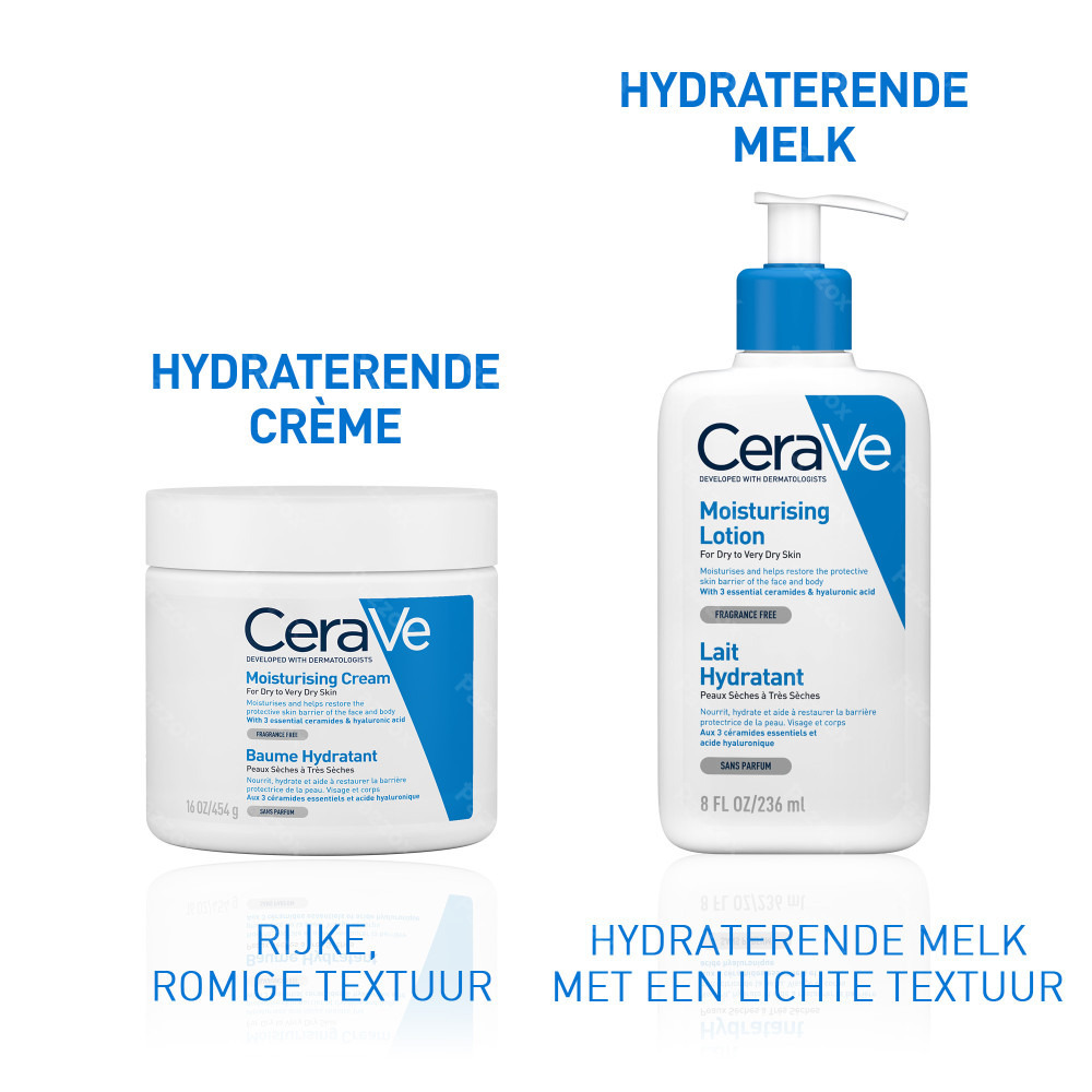 CeraVe Hydraterende Crème Droge Tot Zeer Droge Huid 454ml