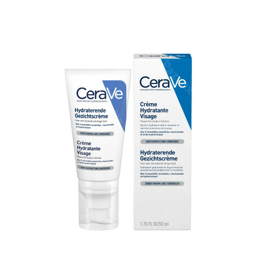 CeraVe Hydraterende Gezichtscrème Normale tot Droge Huid 52ml