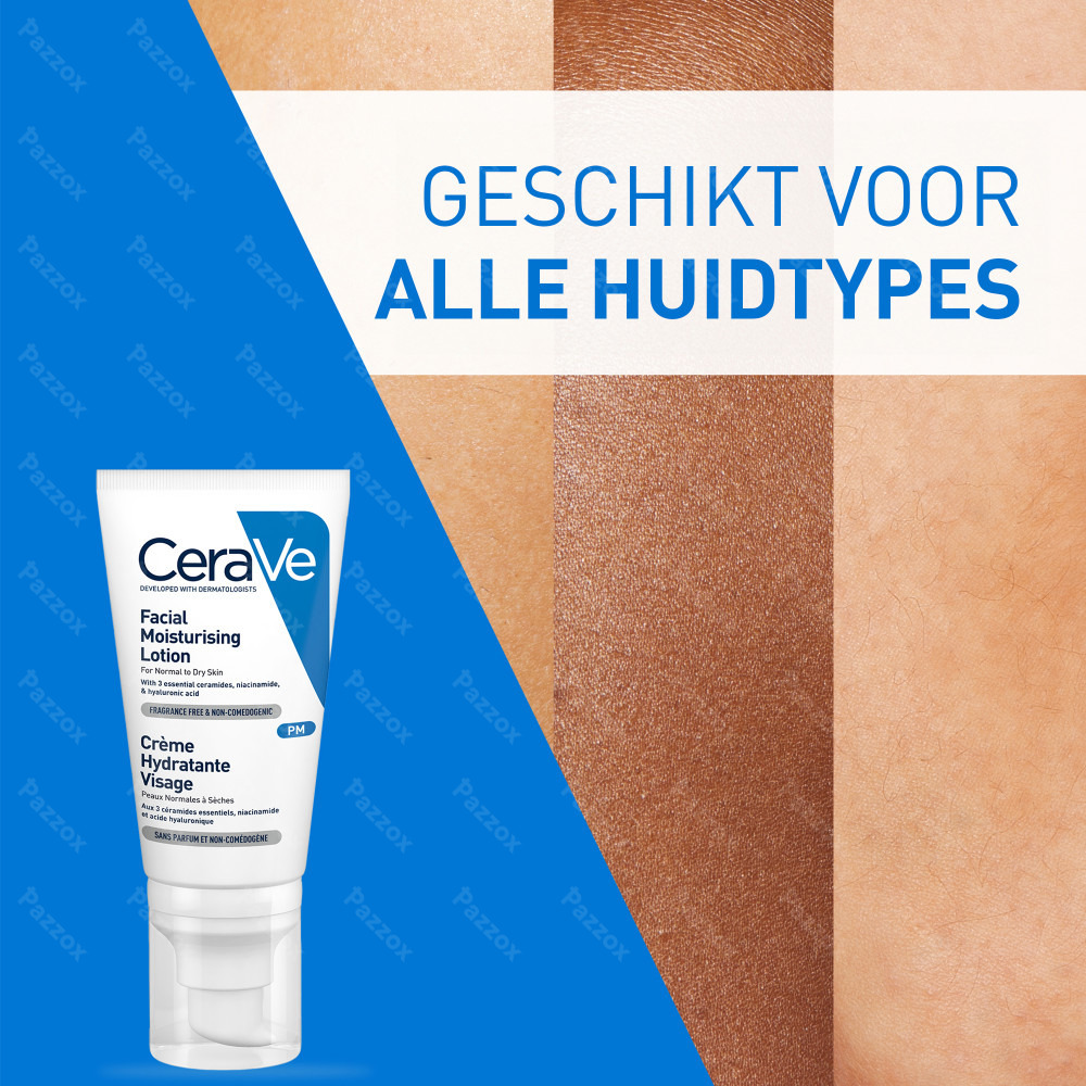CeraVe Hydraterende Gezichtscrème Normale tot Droge Huid 52ml