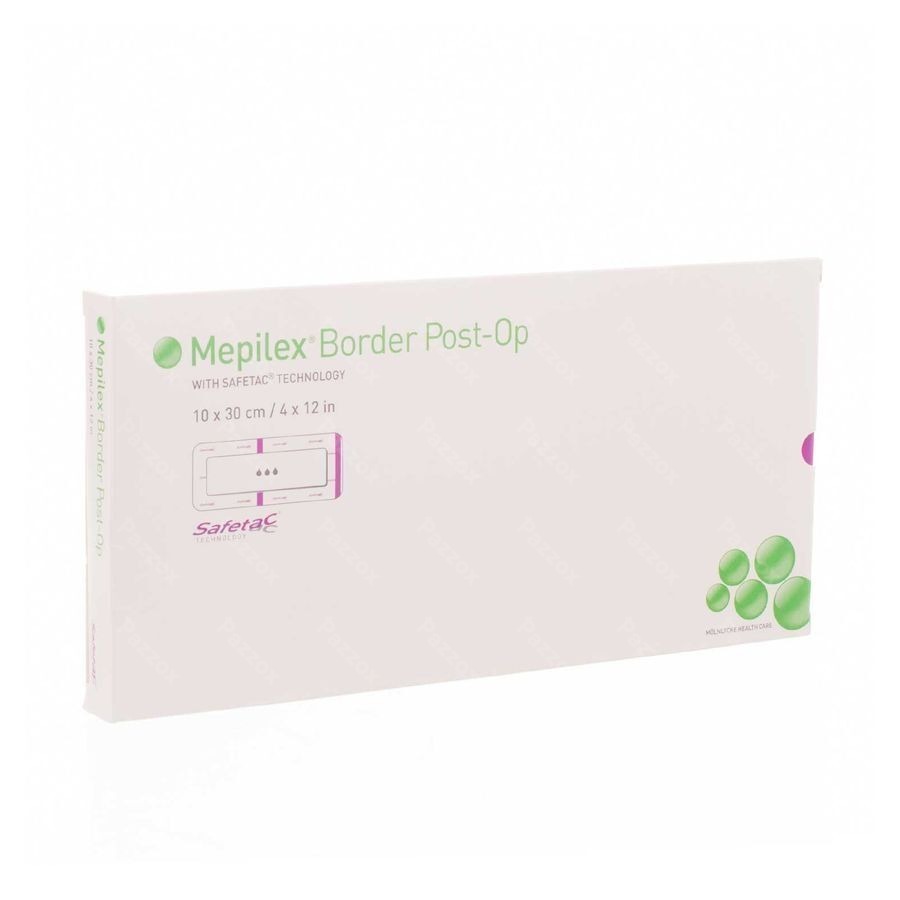 Mepilex Border Post-op Verb 10x30cm 5 496605