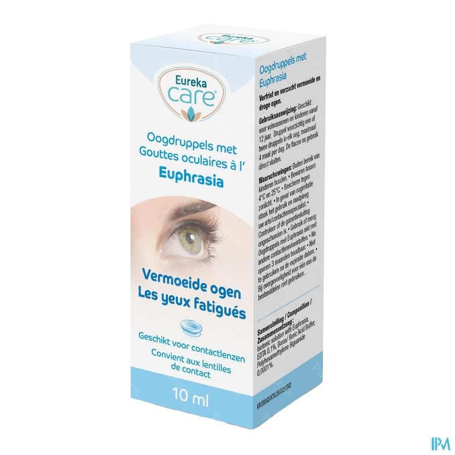 Eureka Care Collyre Yeux Fatigues Euphrasia 10ml - Pazzox