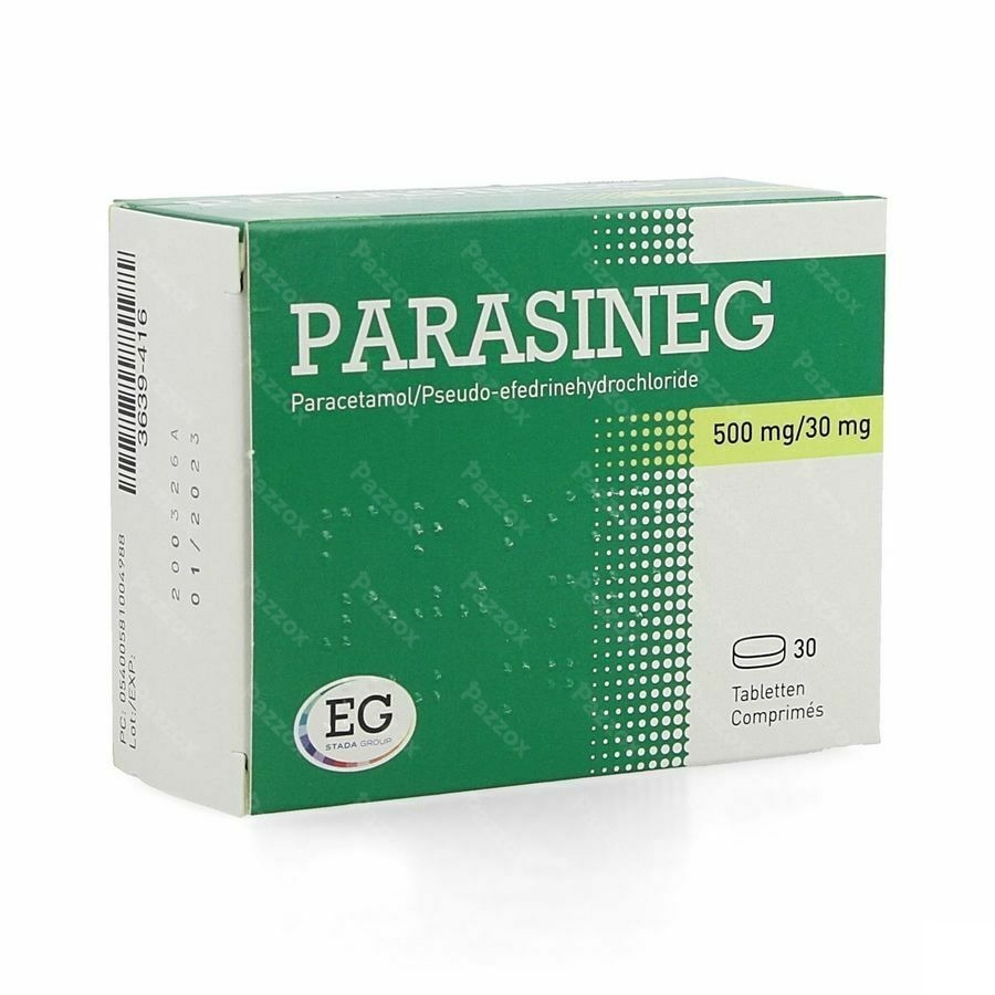 Parasineg 500Mg/30Mg Comp 30