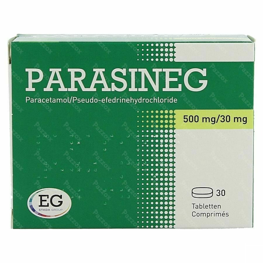 Parasineg 500Mg/30Mg Comp 30