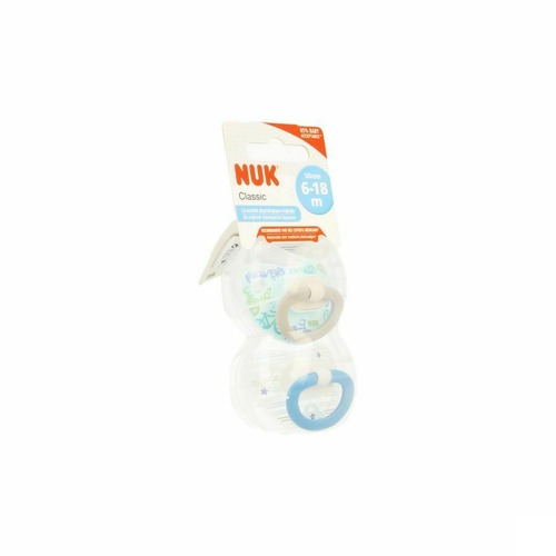 Nuk 2 Fopspenen Maat 2 Classic Jongen kopen Pazzox, online apotheek