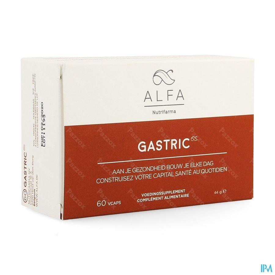 Alfa Gastric Brandend Maagzuur 60 Vegetarische Capsules